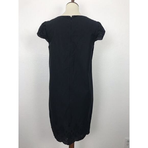 Uniqlo Embroidered Scalloped Hem A-Line Shift Dress - Picture 4 of 7